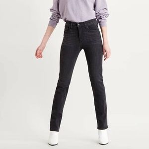Levi’s Black 724 High Rise Straight Jeans